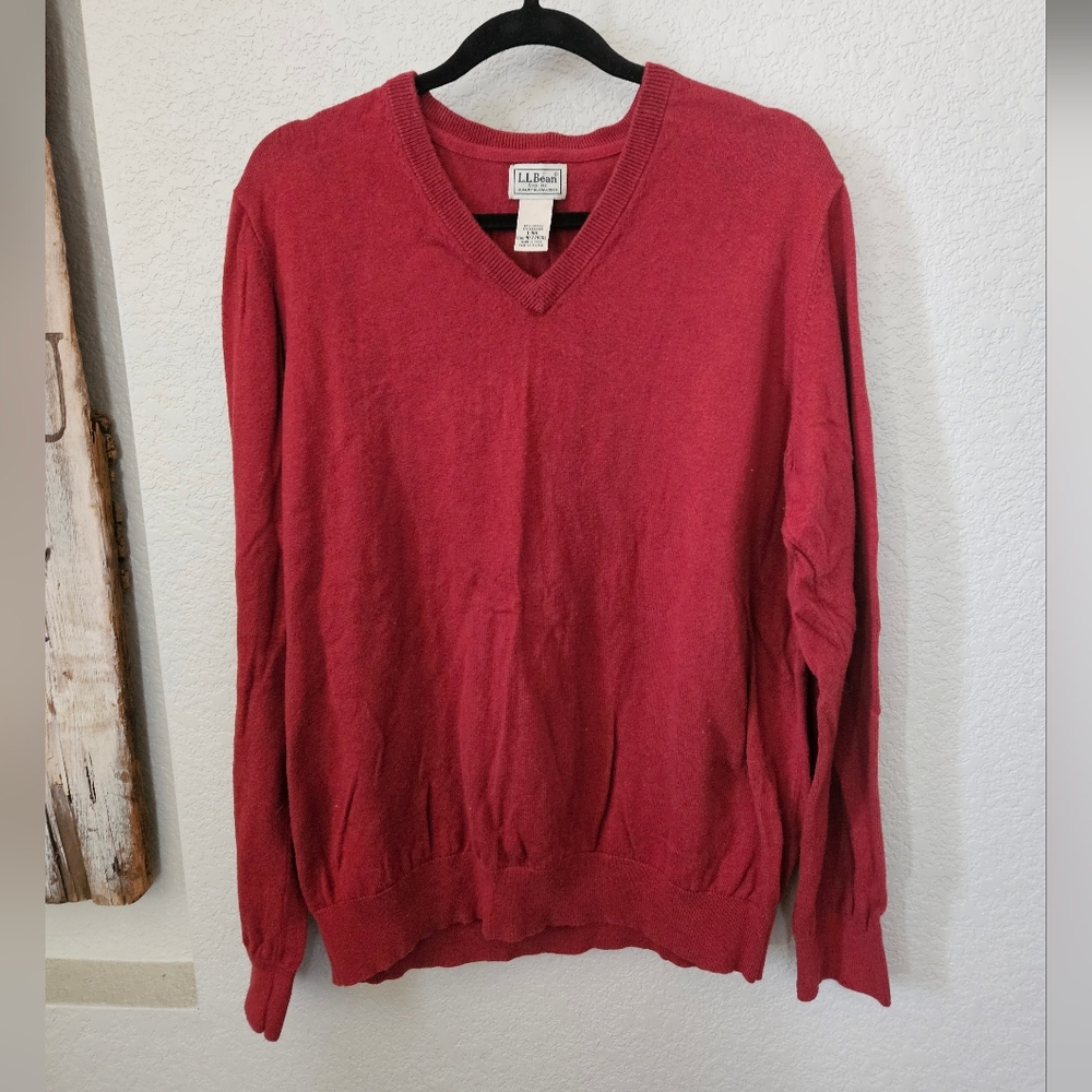Donating 7/21- L.L. Bean Mens Cotton, Cashmere Sweater